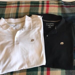 Men’s L lot of 2 Banana Republic polos
